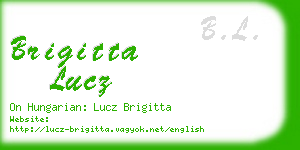 brigitta lucz business card